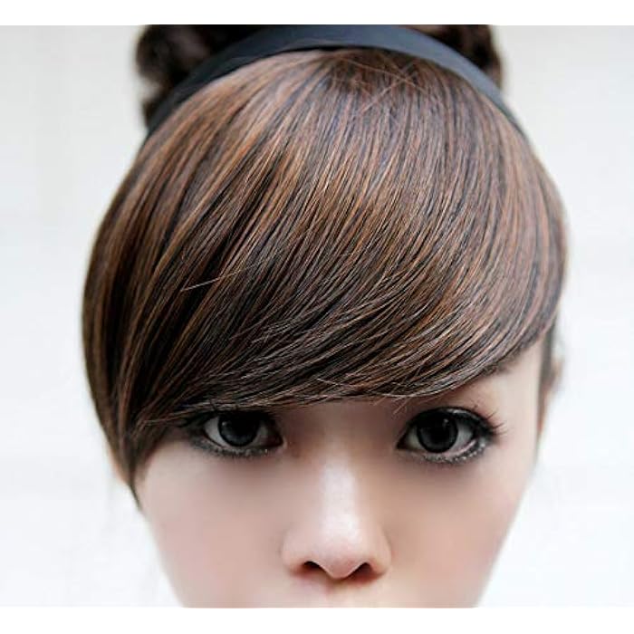DILLARDS Brown Color Bangs Wig For Women - Image 3